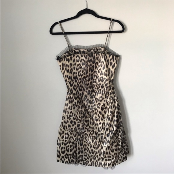 Yoana Baraschi Leopard Print Tulle Dress - Picture 3 of 7